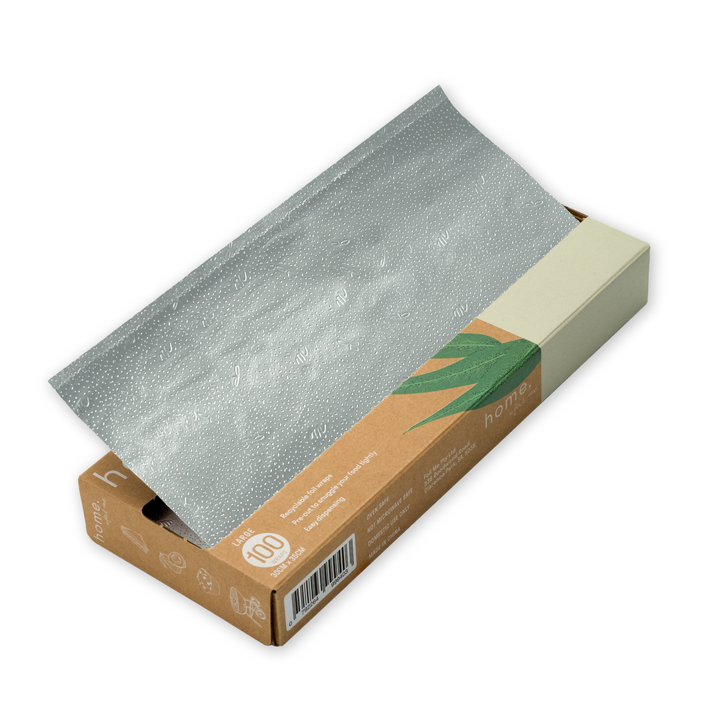 silver - large food foil wraps (100 sheets - 30cm x 35cm)